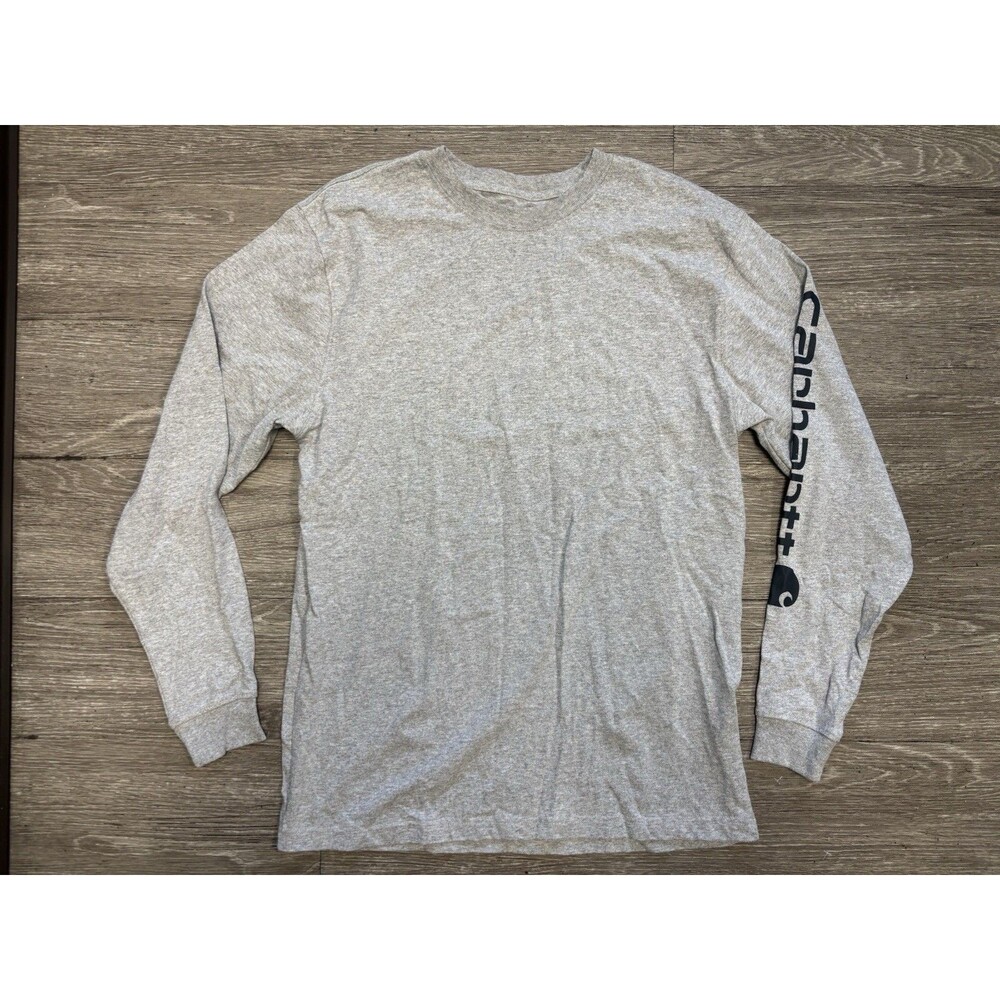 Carhartt K126 Men's Loose Fit  Long-Sleeve T-Shirt Heather Gray, Size Small